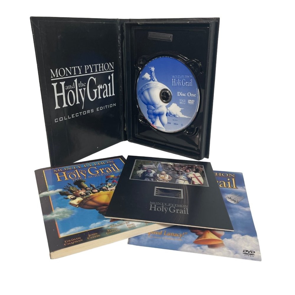 Monty Python and the Holy Grail Collectors Edition 2 Disc Set Book and Film Cell